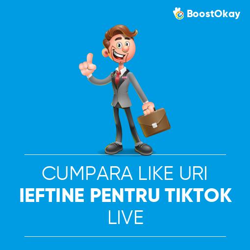 Cumpără Like-uri ieftine pentru TikTok Live