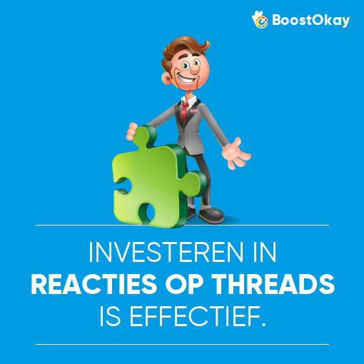 Investeren in reacties op Threads is effectief.