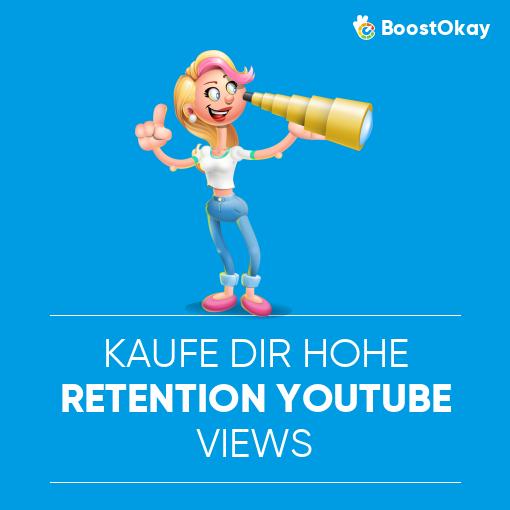 Kaufe dir hohe retention YouTube Views