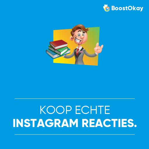 Koop echte Instagram-reacties.