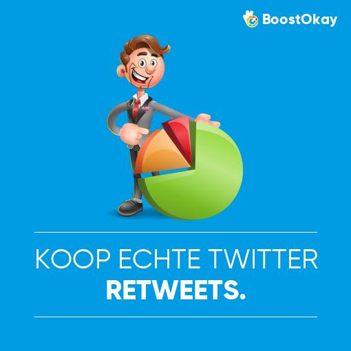 Koop echte Twitter-retweets.