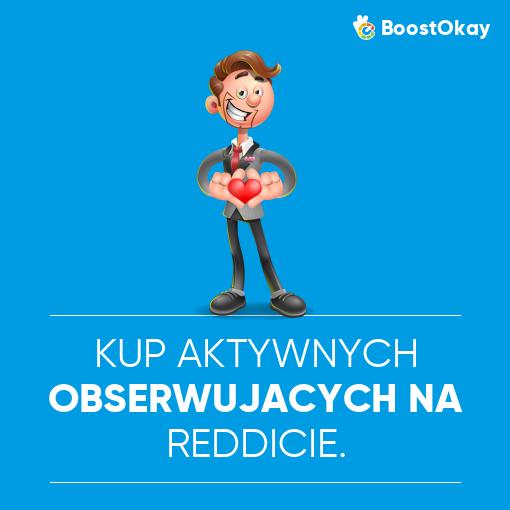 Kup aktywnych obserwujących na Reddicie.