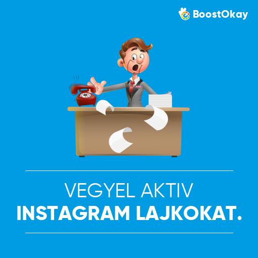 Vegyél aktív Instagram lájkokat.