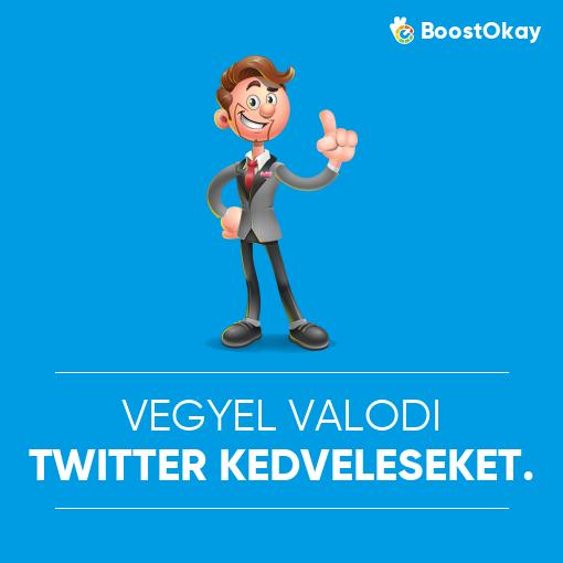 Vegyél valódi Twitter kedveléseket.