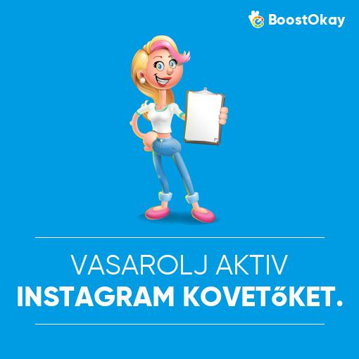 Vásárolj aktív Instagram követőket.