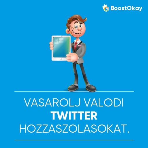 Vásárolj valódi Twitter hozzászólásokat.